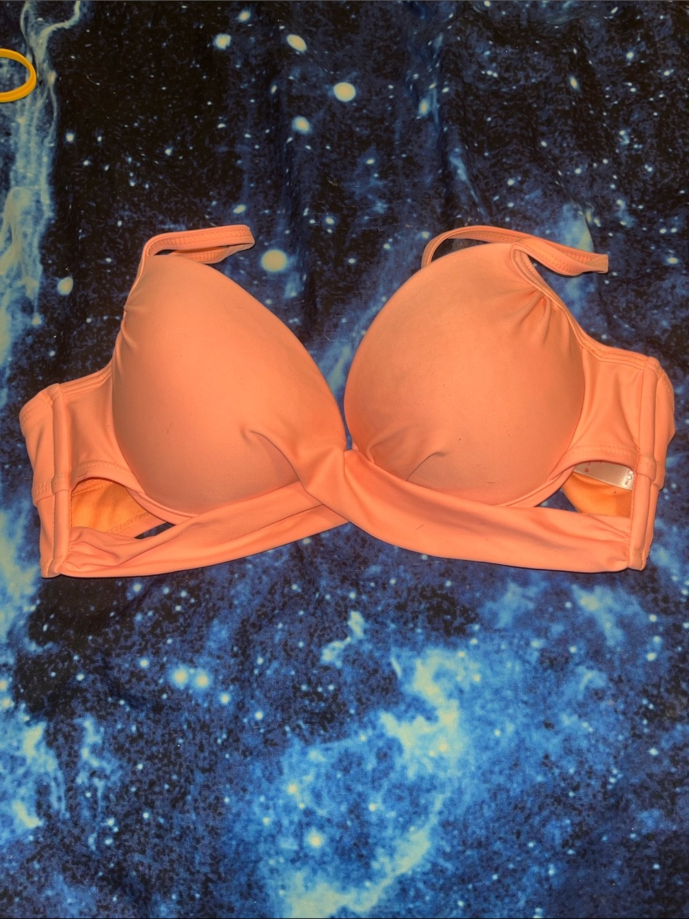 Xhilaration Peach Padded Underwire bathing suit top - Light Coral